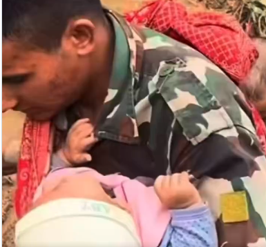 Newborn and 2-year-old rescued alive by Nepal police and army amid devastating floods