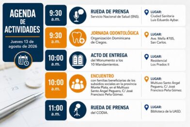 Agenda for the day: Friday, August 14, 2026 | De Último Minuto English