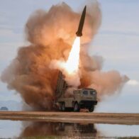 North Korea launches around 10 ballistic missiles amid US-South Korea military drills
