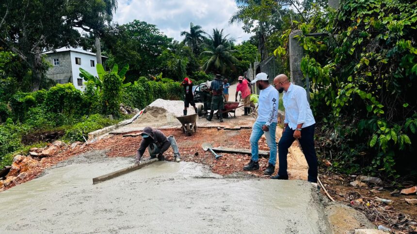 El Limón District Board executes construction of a speed bump in the Camilo sector following damage from rains | De Último Minuto English