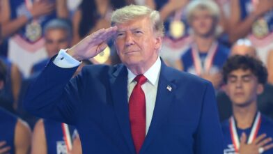 Trump says he would “love” to run in 2028 but acknowledges the legal limits on a third term