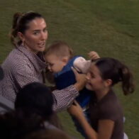 Baby interrupts MLS match after wandering onto the field