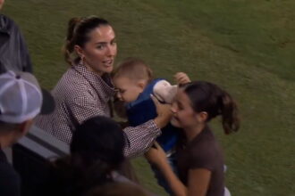Baby interrupts MLS match after wandering onto the field