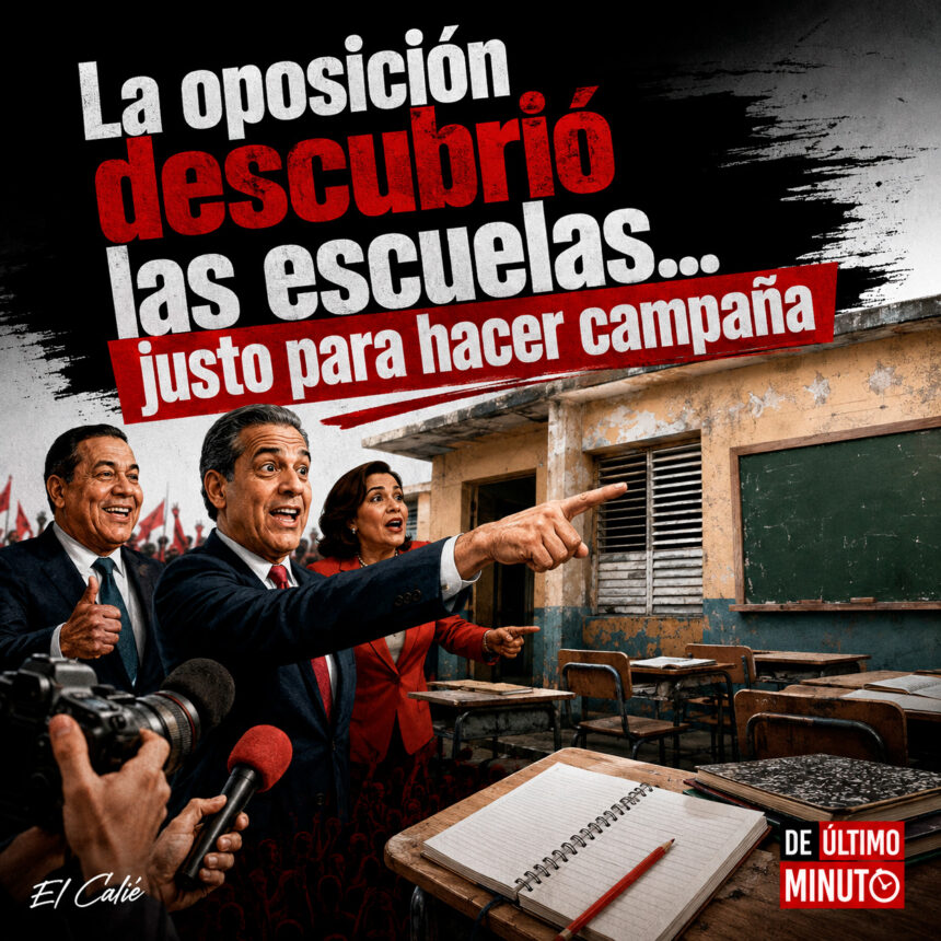 The opposition discovered the schools… just in time to campaign | De Último Minuto English