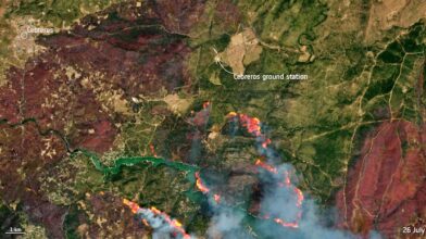 NASA satellite captures massive wildfire scar in Spain