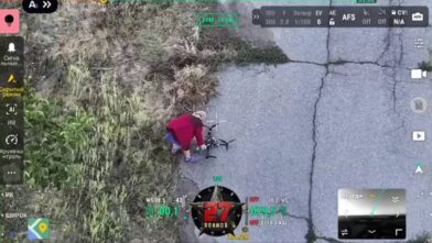 Elderly woman calmly disables explosive-laden drone in seconds in Zaporizhzhia