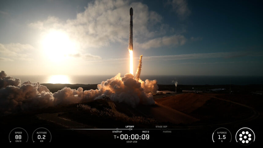 SpaceX launches classified U.S. Space Force mission from California