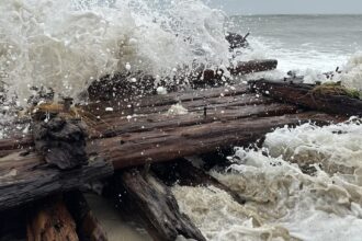 Storm uncovers possible remains of 1884 shipwreck on Nantucket, Massachusetts