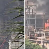 Explosion at Indian refinery sparks massive fire and towering smoke columns