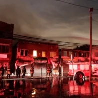 Five firefighters injured in fierce Brooklyn auto shop fire