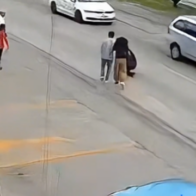 Store employee saves girl from being hit by car in Mexico