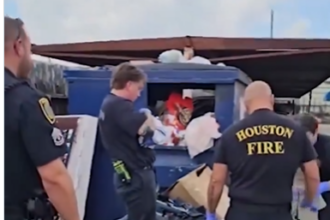 Newborn found alive inside trash container in Houston