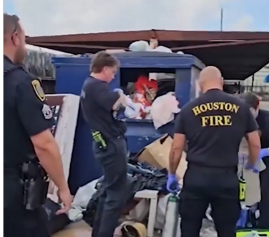 Newborn found alive inside trash container in Houston