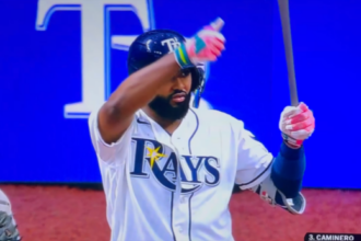 Umpire narrowly avoids 111.1 mph line drive off Junior Caminero's bat