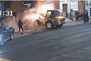 Thieves rip ATM from wall using forklift in early-morning raid