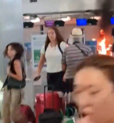Man arrested after smashing airport monitors and starting fires in Milan | De Último Minuto English
