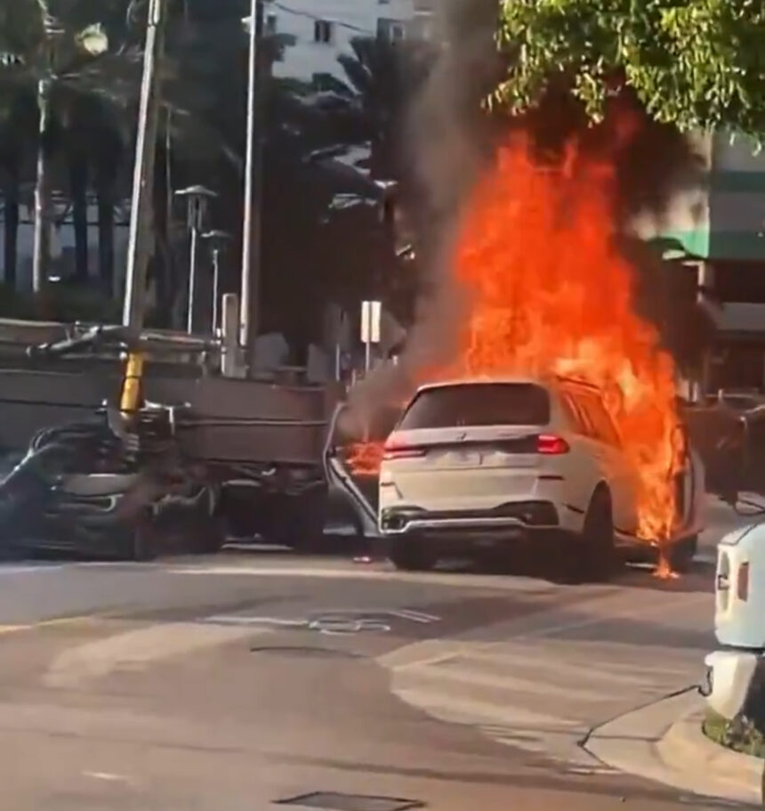 Crane collapses onto vehicles in Miami’s Brickell area, sends 4 to hospital | De Último Minuto English