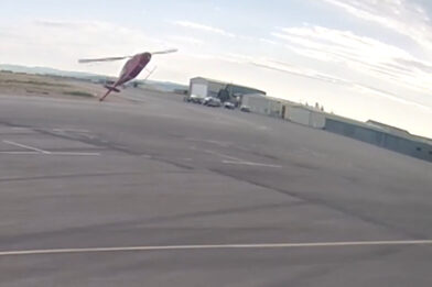 Helicopter crashes onto taxiway at Utah airport | De Último Minuto English