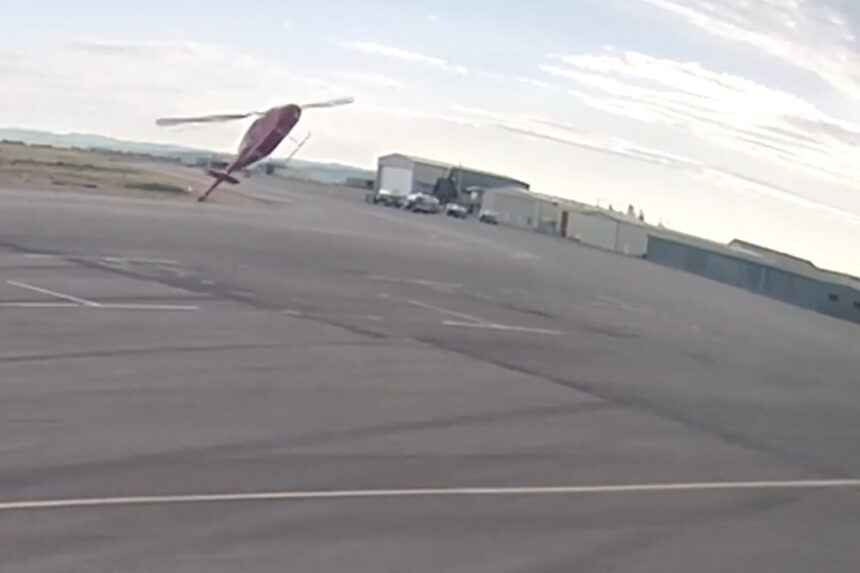 Helicopter crashes onto taxiway at Utah airport | De Último Minuto English