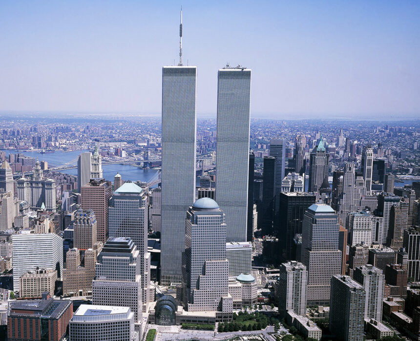 Twin Towers rise again over New York, this time made of light
