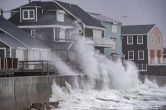 Powerful storm hits northeastern U.S., leaving one dead, power outages and flooding