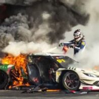 Racing driver thanks rival for saving his life in fiery crash in China
