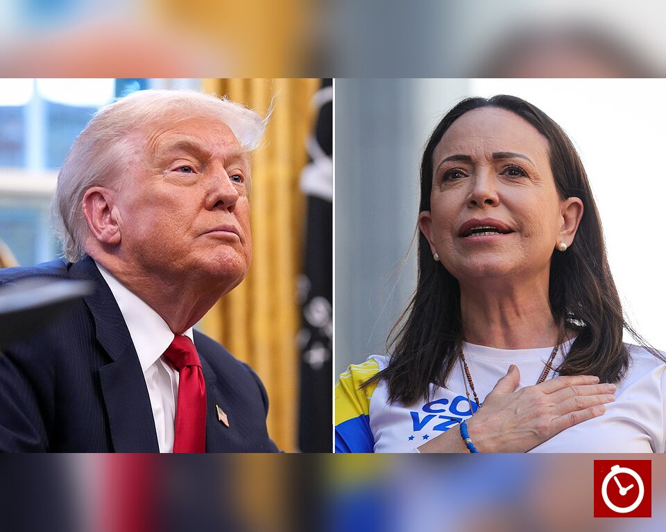Trump reacts to María Corina Machado’s return to Venezuela, says he hopes she is safe | De Último Minuto English