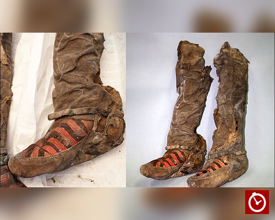 Archaeologists discover 1,500-year-old mummy in Mongolia wearing Adidas-like footwear