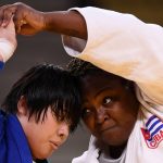 Momento del enfrentamiento entre Idalys Ortíz y Akira Sone. Tokio, Japón, 30 de julio de 2021. Annegret Hilse / Reuters