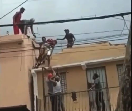 Herido en barrio 27 de Febrero