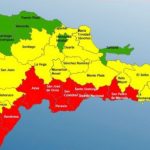 Mapa meteorológico por alertas ante paso de huracán Elsa