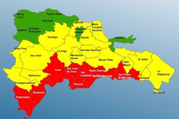 Mapa meteorológico por alertas ante paso de huracán Elsa