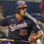 Dominicano Juan Soto rompe récord de bases por bola de los Nacionales
