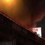 Reportan incendio en alrededores de avenida Duarte
