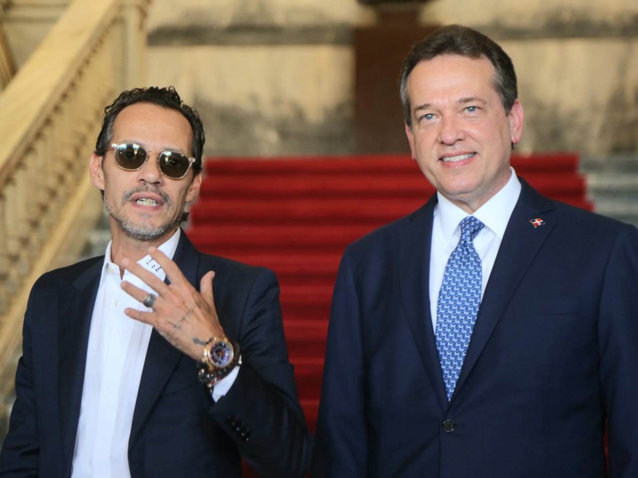 Marc Anthony visita Palacio Nacional; trata temas de inversión en la región