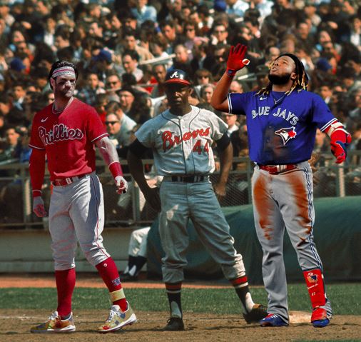 Vladimir Guerrero Jr. y Bryce Harper ganan el Premio Hank Aaron