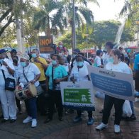 Afiliados de ADESA marchan por el derecho a la salud