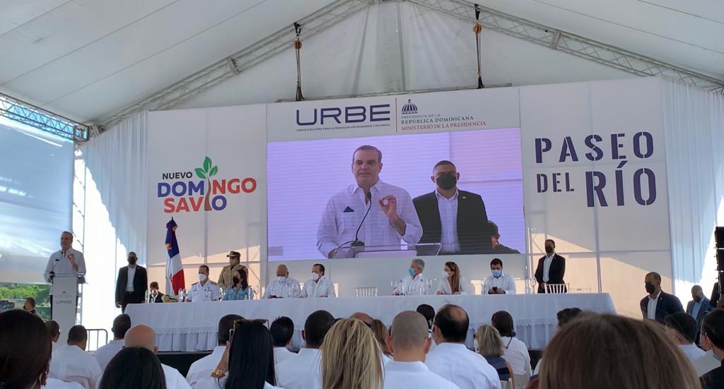 Presidente Abinader deja en funcionamiento tramo uno de Paseo del Río en el Nuevo Domingo Savio