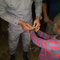 PN rescata niño que presuntamente era maltratado por su madre