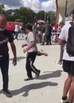 Confuso incidente deja un herido en alrededores del estadio Julián Javier de SFM