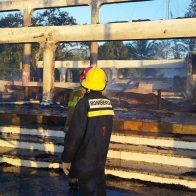 Fuego consume nuevamente hotel Casa Bonita en Barahona