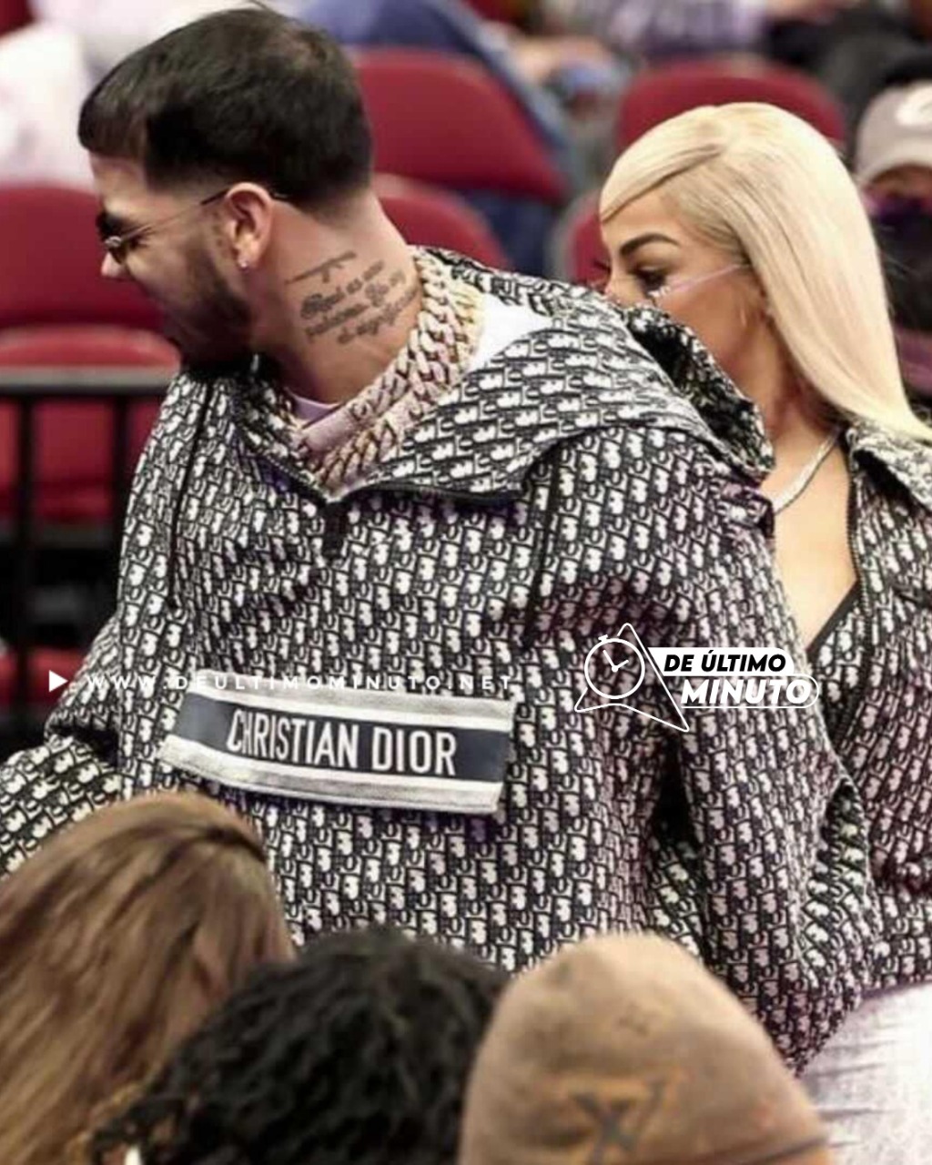 ¡Para los que dudaban! Anuel llega con Yailin a Juego de Estrellas de la NBA