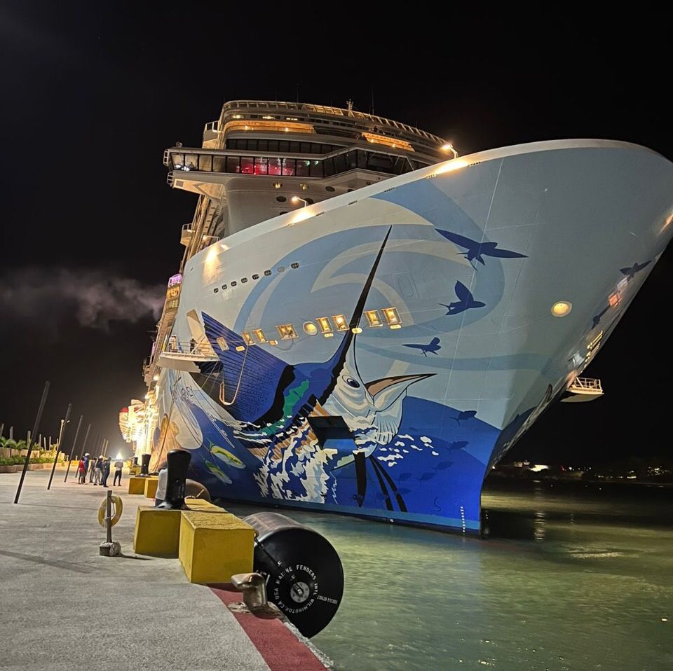 Liberan el crucero Norwregian Scape que encalló en Puerto Plata