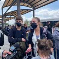 Familias rusas y ucranianas llegan a Tijuana para pedir asilo en EEUU