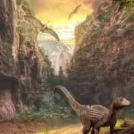 Descubren restos fosilizados de un dinosaurio que se cree que murió el día que cayó un asteroide a la Tierra