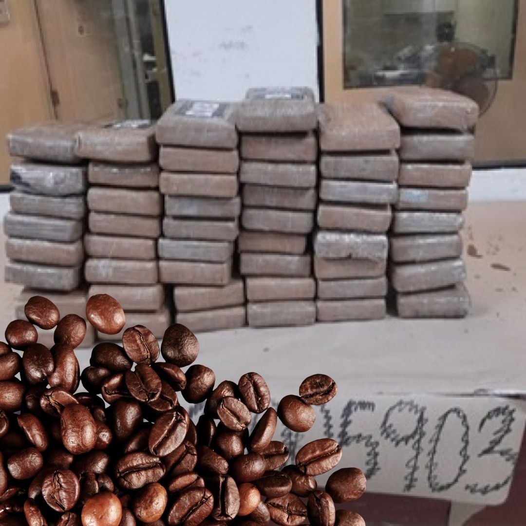 ¡Sabroso! Decomisan 180 paquetes de cocaína en una carga de café
