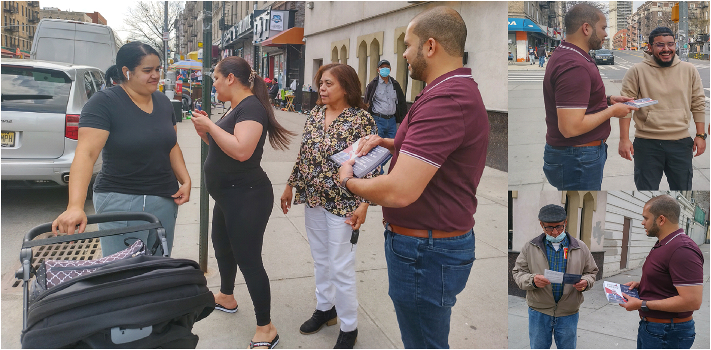 Dominicano aspirante al senado estatal en distrito 33 consolida apoyo de electores en el Alto Manhattan