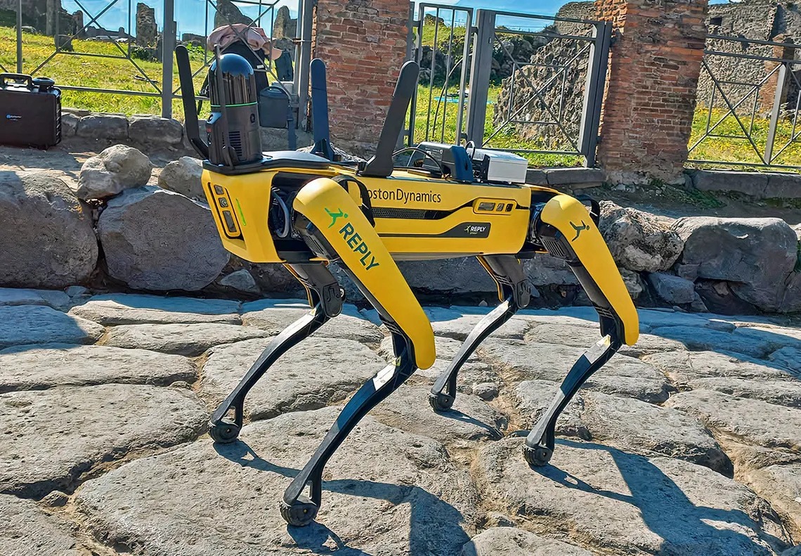 Un perro robótico vigilará las ruinas de Pompeya