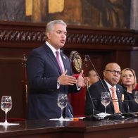 Duque condena el "genocidio" de Rusia y la "dictadura oprobiosa" de Venezuela