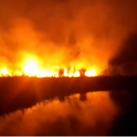 Reportan incendio en laguna de Cabarete, Puerto Plata